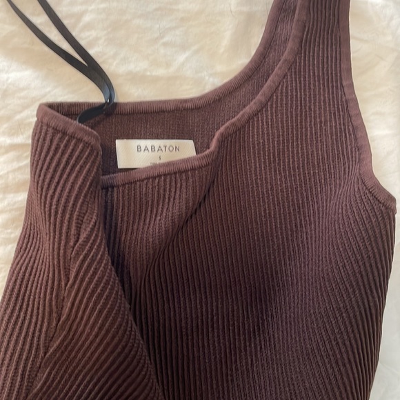 Aritzia Sculpt Knit One Shoulder Top - Picture 2 of 4